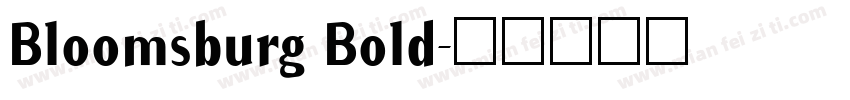 Bloomsburg Bold字体转换